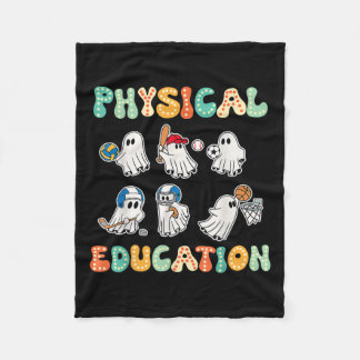 Lichamelijke Opvoeding Halloween Ghosts Gift voor Fleece Deken