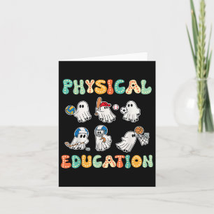 Lichamelijke Opvoeding Halloween Ghosts Gift voor Kaart