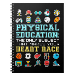 Lichamelijke Opvoeding Hartrace PE Leraar Notitieboek
