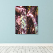Lichen in Dapped Sunlight Canvas Afdruk (Insitu (Houten vloer))