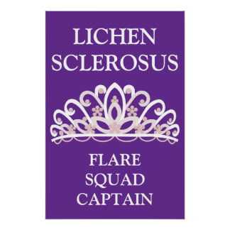 Lichen Sclerosus Bewustzijn "Flare Squad Captain" Perfect Poster