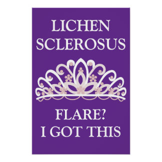 Lichen Sclerosus Bewustzijn "Opvlamming? Ik Kan He Perfect Poster