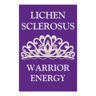 Lichen Sclerosus Bewustzijn "Warrior Energie" Perfect Poster