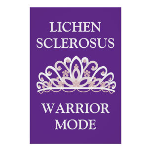 Lichen Sclerosus Bewustzijn "Warrior Mode" Perfect Poster