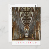 Lichfield Cathedral interieur aanzicht ansichtkaar Briefkaart (Voorkant / Achterkant)