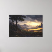 Licht aan de horizon canvas afdruk (Voorkant)