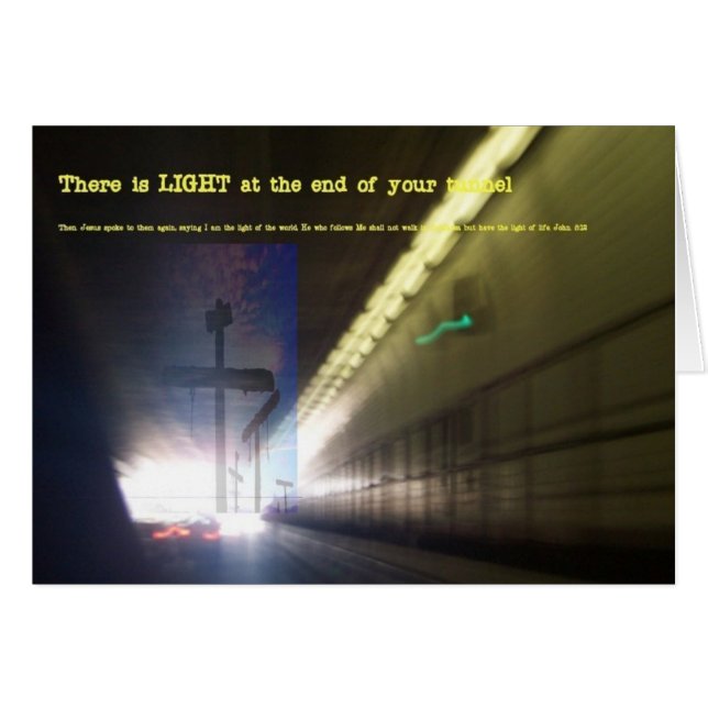 Licht aan het eind van de tunnel (Voorkant Horizontaal)