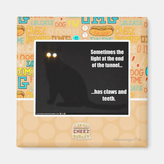 Licht aan het eind van de tunnel magneet (Voorkant)