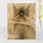 Licht aan het eind van de tunnel - Vaderdag Kaart (Gele Bloem)