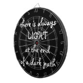 Licht aan het eind van een Donkere Weg, Inspireren Dartbord (Voorkant Rechts)