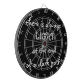 Licht aan het eind van een Donkere Weg, Inspireren Dartbord (Voorkant Links)