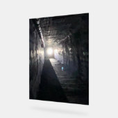 Licht aan het einde van de dodentunnel acryl bord (Hoek)