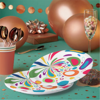 Licht Aantrekkelijke Cirkel Modern Point Papieren Bordje