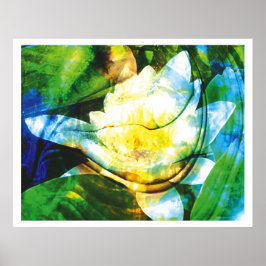 Licht Abstract 11: Tempel van het hart Poster