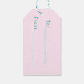 Licht Abstract Label Cadeaulabel (Achterkant)