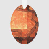 Licht Abstracte Art Acrylovaal Ornament (achterkant)