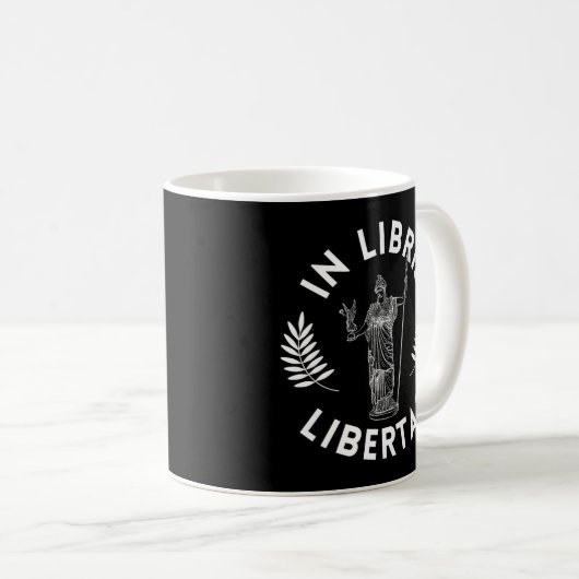 Licht Academia Esthetisch Grieks standbeeld in Lib Koffiemok (Voorkant rechts)