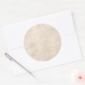 Licht Antiek papier achtergrond Ronde Sticker (Envelop)