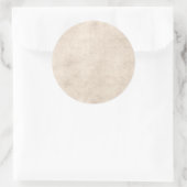 Licht Antiek papier achtergrond Ronde Sticker (Tas)