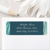 Licht Aqua Elegant Return Address Label (Insitu)