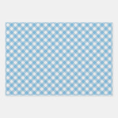 Licht Aqua Turquoise Groen Blauw Roze Gingham Inpakpapier Vel (Voorkant 2)