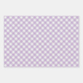 Licht Aqua Turquoise Groen Blauw Roze Gingham Inpakpapier Vel (Voorkant)