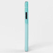 Licht Aqua Turquoise Groen Glitter Art Patroon Case-Mate iPhone Case (Achterkant/rechts)