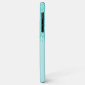 Licht Aqua Turquoise Groen Glitter Art Patroon Case-Mate iPhone Case (Achterkant/links)