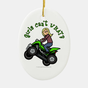Licht ATV Vier wondermeisjes Keramisch Ornament