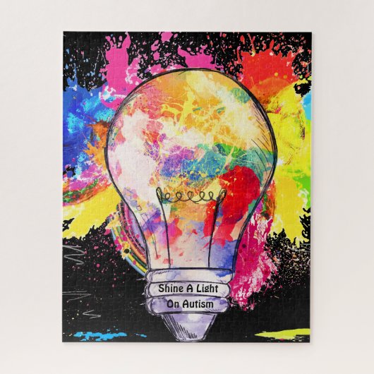 Licht autisme legpuzzel (Verticaal)