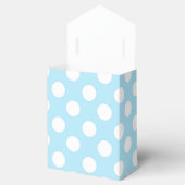 Licht Baby Blauw & Wit Polka Dots Party Bedankdoosjes (Geopend)