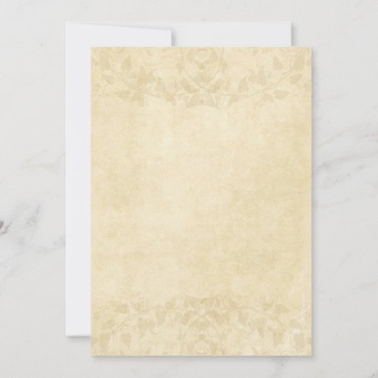 Licht beige papier Bridal Shower Uitnodiging (Achterkant)