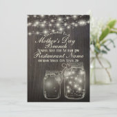 Licht bijtende moederdag Brunch Kaart (Staand voorkant)