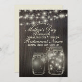 Licht bijtende moederdag Brunch Kaart (Voorkant / Achterkant)