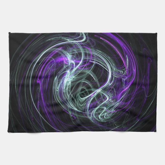 Licht binnen - Violet & Indigodraden Theedoek (Horizontaal)