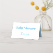 Licht blauw Baby shower (Achterkant)