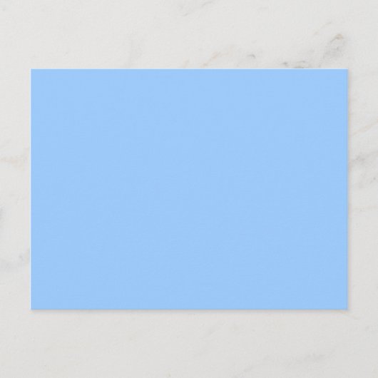 Licht blauw blanco briefkaart (Voorkant)