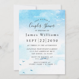 Licht blauw, doorsnede Vrijgezellenfeest Kaart