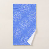 Licht blauw en wit Arctisch Zwirl Bad Handdoek (Handdoek)