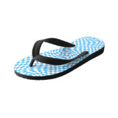 Licht blauw en wit Gecontroleerd Controlebord Patr Kinder Teenslippers (Schuin)