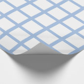 Licht blauw en wit vierkant verpakt papier (Hoek)