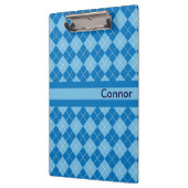 Licht blauw, gepersonaliseerd klembord (Links)