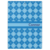 Licht blauw, gepersonaliseerd klembord (Achterkant)