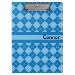 Licht blauw, gepersonaliseerd klembord