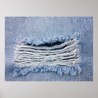 Licht blauw gescheurde joodse textuur.
