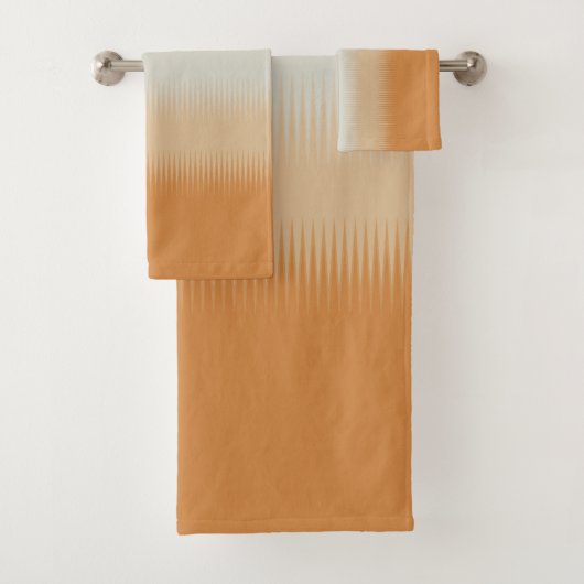 Licht blauw grijs roest Sinaasappel Bad Handdoek (Insitu)