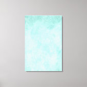 Licht blauw groen Waterverf papier Achtergrond lee Canvas Afdruk (Voorkant)