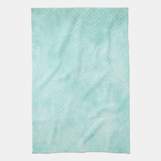 Licht blauw groen Waterverf papier Achtergrond lee Theedoek (Verticaal)