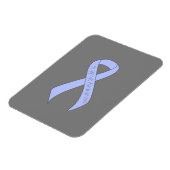 Licht blauw lintondersteunend bewustzijn magneet (Linkerzijde)