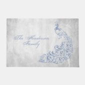 Licht blauw Peacock Persoonlijke deurmat (Voorkant)